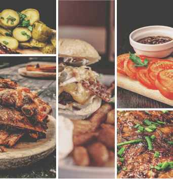 Saftiger Burger mit Spare Ribs vom BBQ
